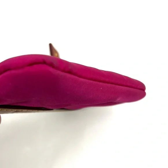 Dooney & Bourke Nylon Small Zippered Compact Coin Case Pink - Picture 7 of 16